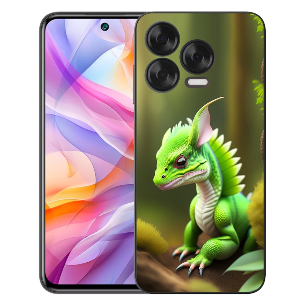 Gélový kryt mmCase na ZTE Blade V70 Vita - zelený dráčik