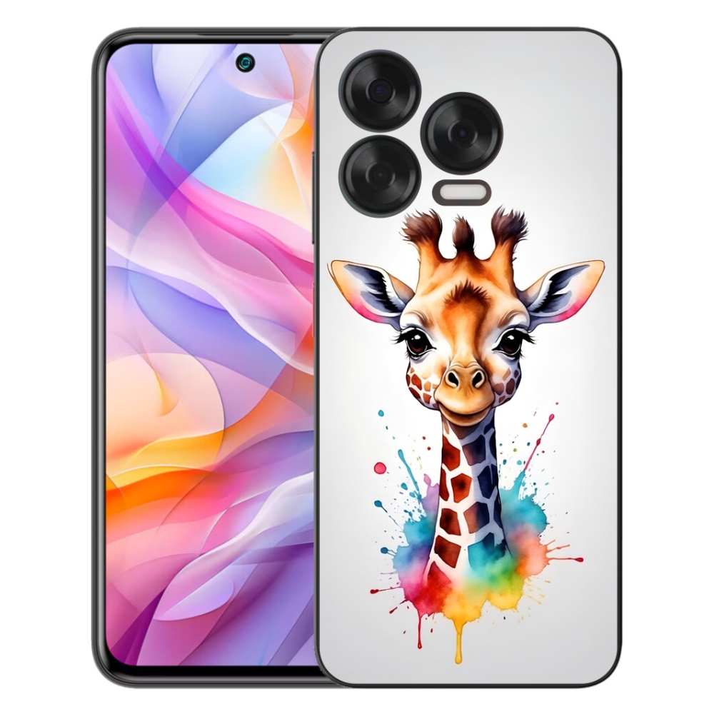 Gélový kryt mmCase na ZTE Blade V70 Vita - žirafa 1
