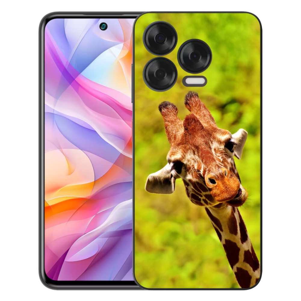 Gélový kryt mmCase na ZTE Blade V70 Vita - žirafa
