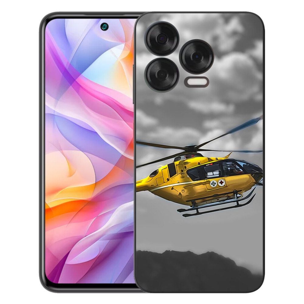 Gélový kryt mmCase na ZTE Blade V70 Vita - žltá helikoptéra