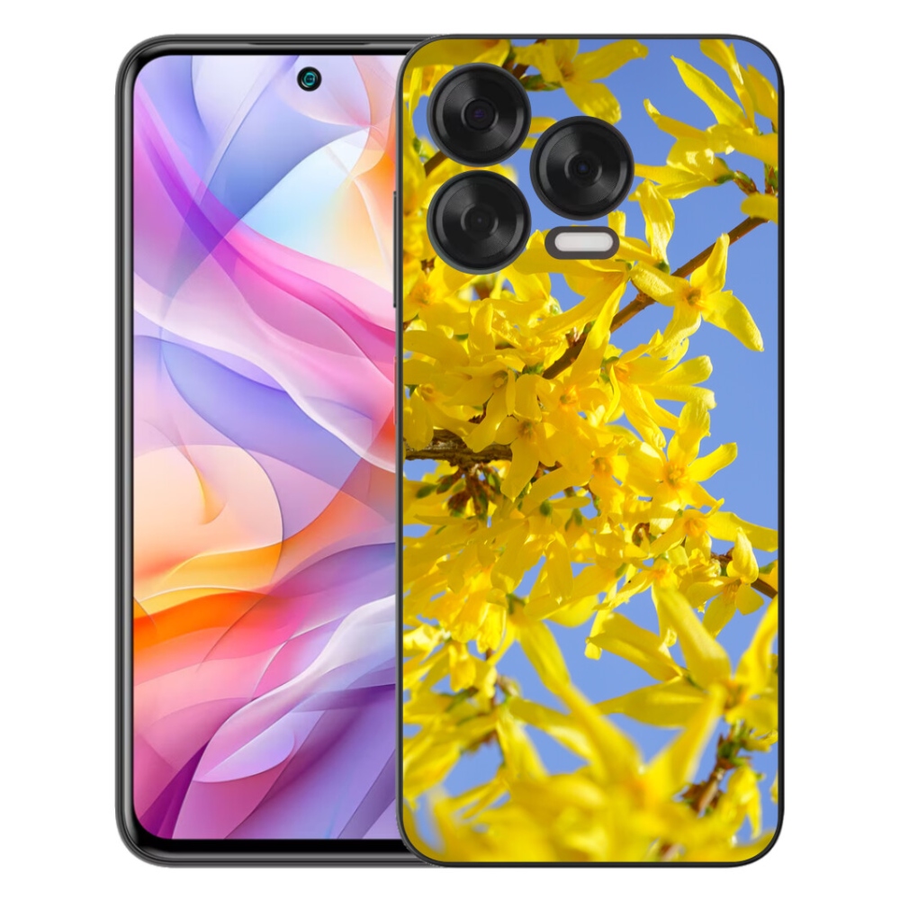 Gélový kryt mmCase na ZTE Blade V70 Vita - žlté kvety