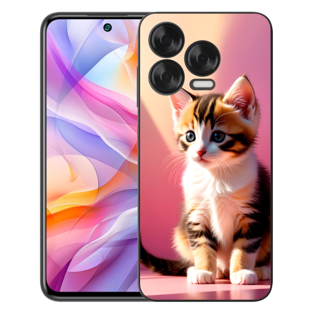 Gélový kryt mmCase na ZTE Blade V70 Vita - zvedavé mačiatko 2
