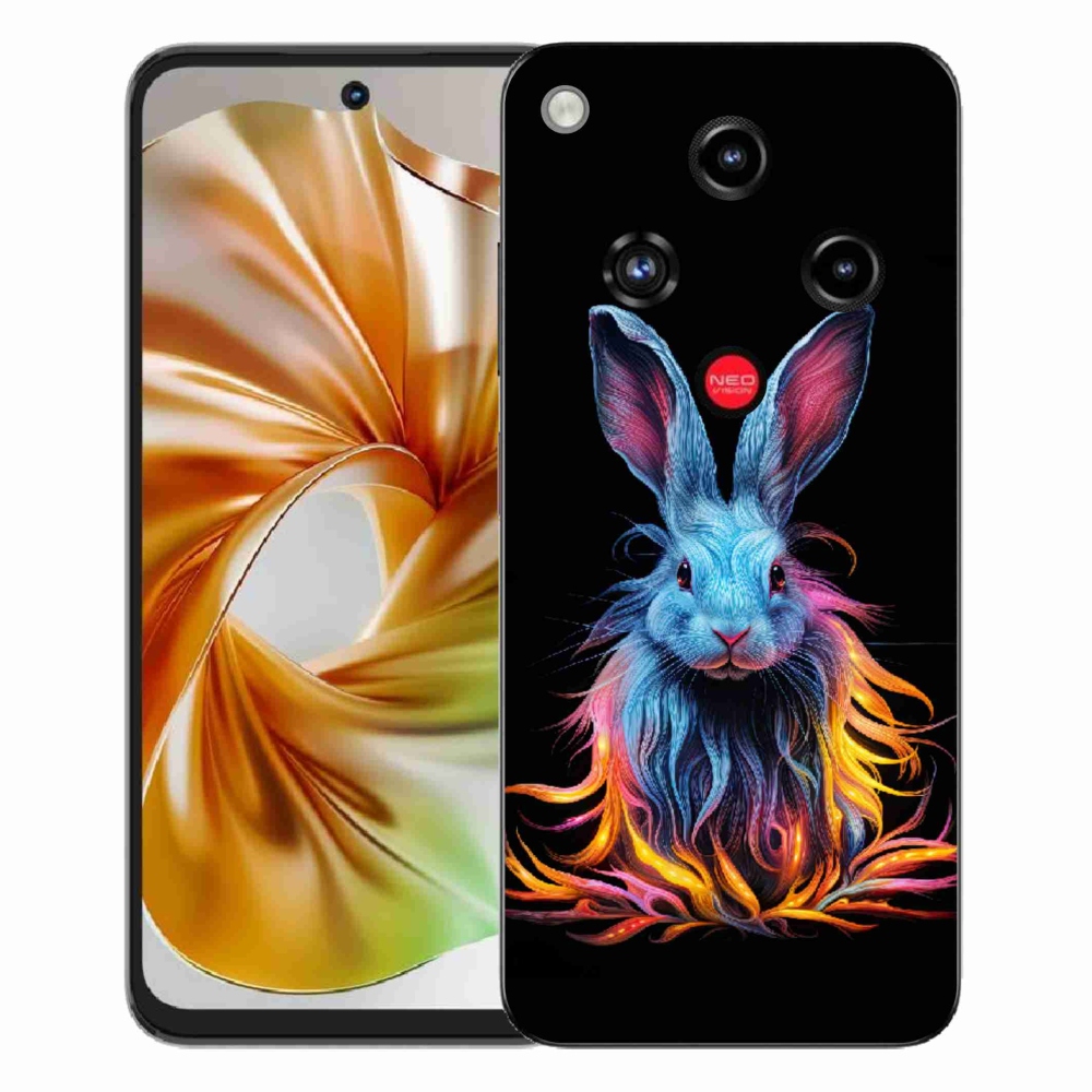 Gélový kryt mmCase na ZTE Nubia Focus 2 - abstraktný zajac