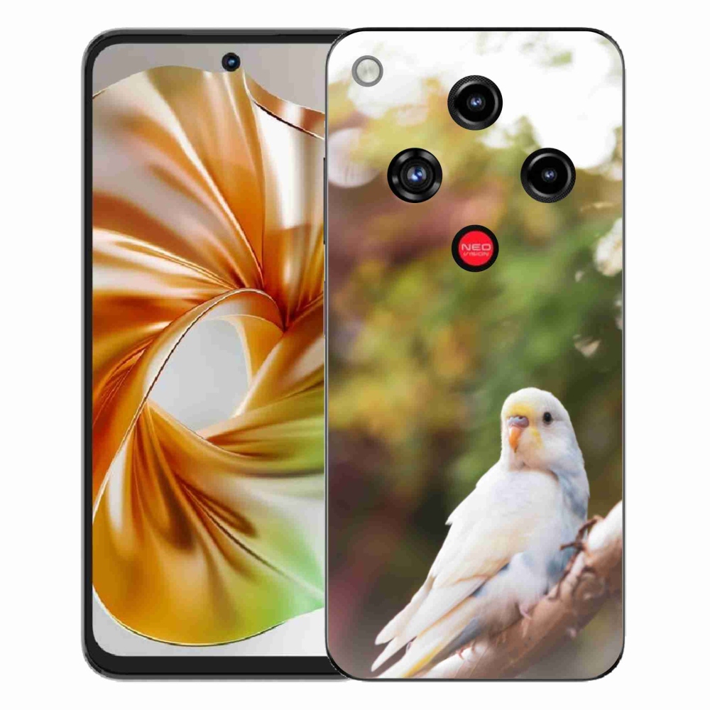 Gélový kryt mmCase na ZTE Nubia Focus 2 - andulka biela