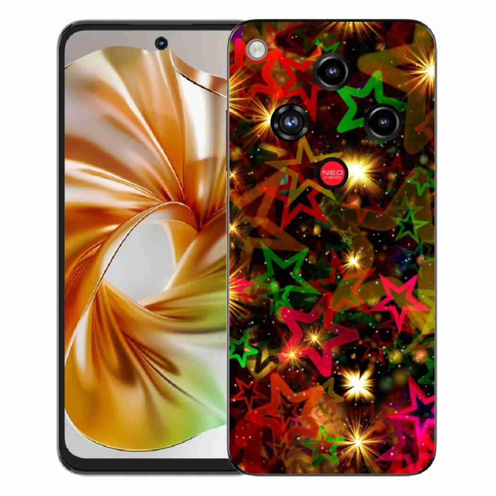 Gélový kryt mmCase na ZTE Nubia Focus 2 - farebné hviezdičky