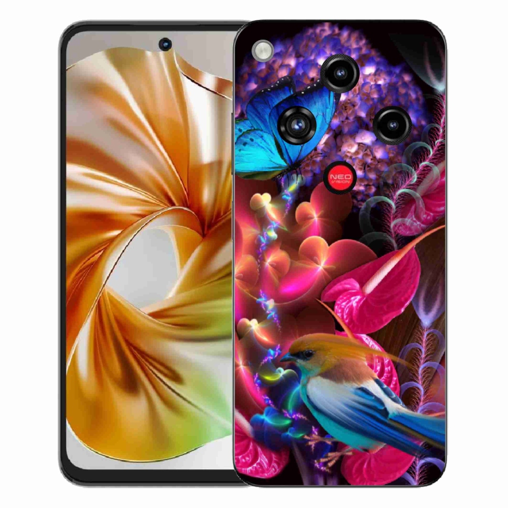 Gélový kryt mmCase na ZTE Nubia Focus 2 - farebné kvety