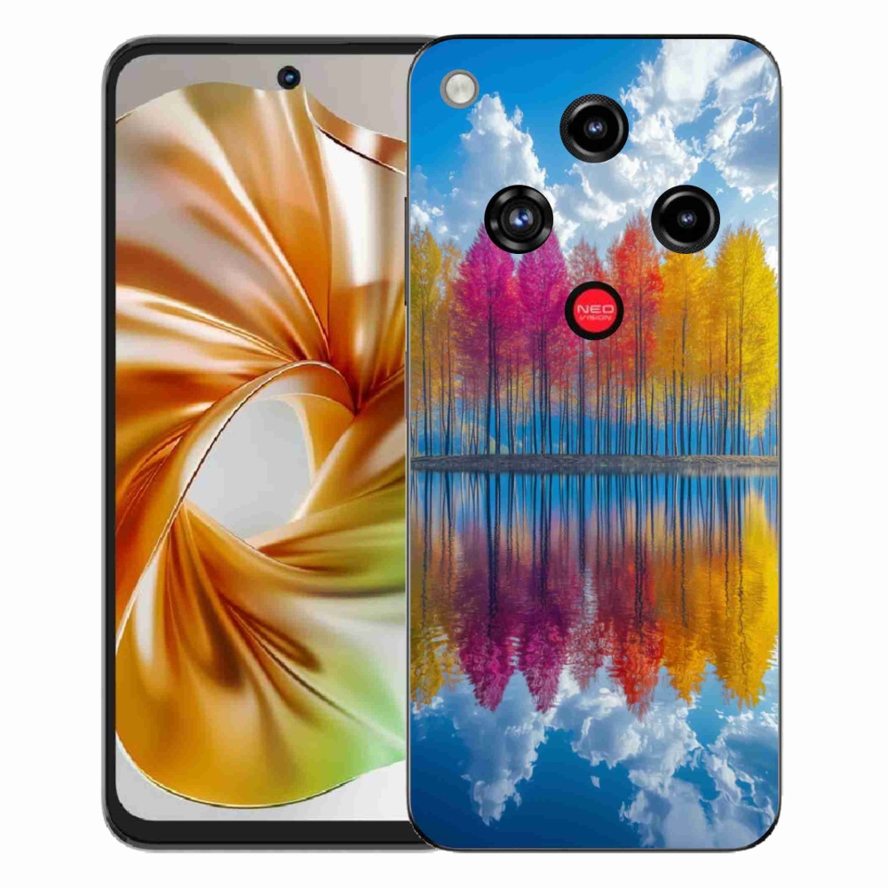 Gélový kryt mmCase na ZTE Nubia Focus 2 - farebné stromy