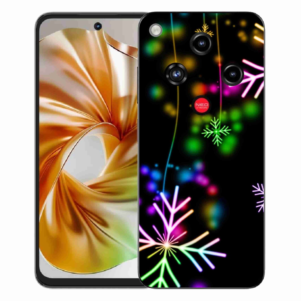 Gélový kryt mmCase na ZTE Nubia Focus 2 - farebné vločky