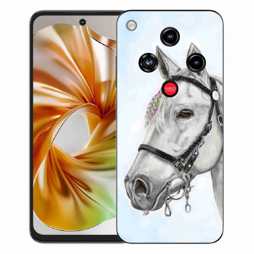 Gélový kryt mmCase na ZTE Nubia Focus 2 - biely kôň 1