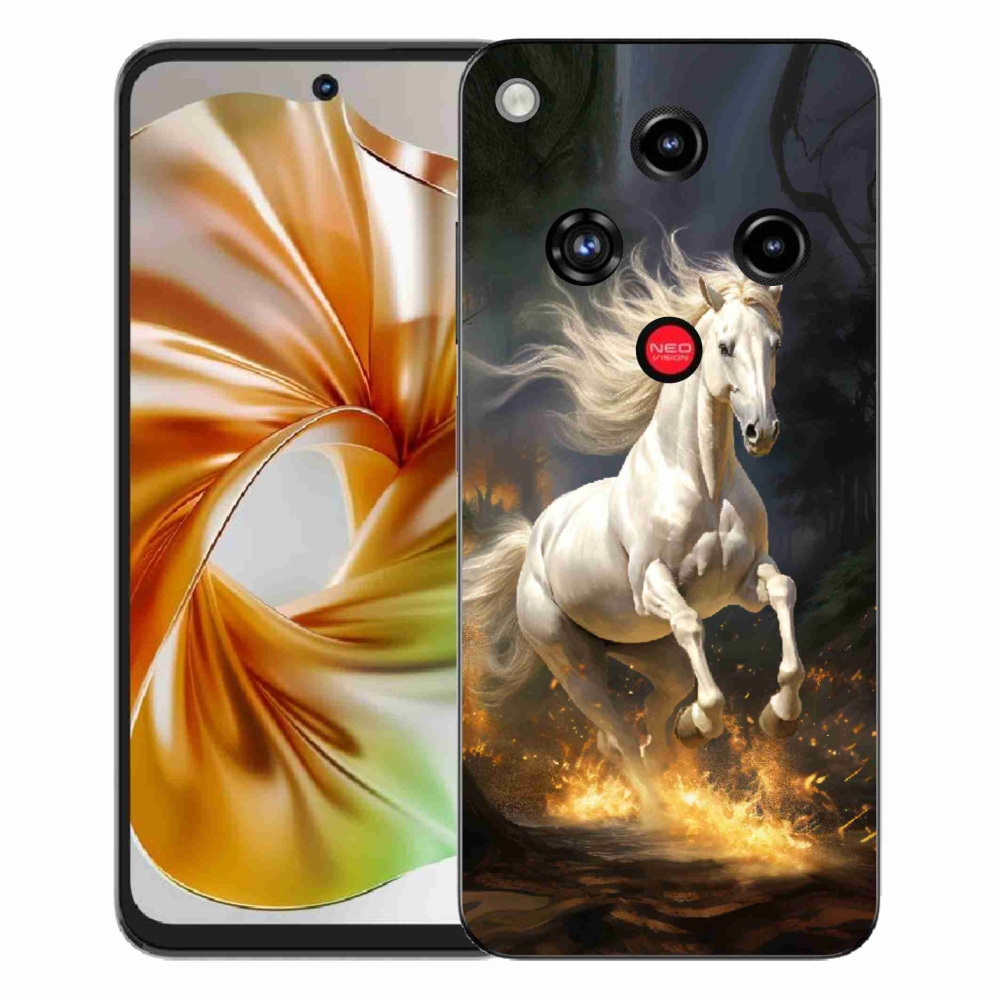 Gélový kryt mmCase na ZTE Nubia Focus 2 - biely kôň 2
