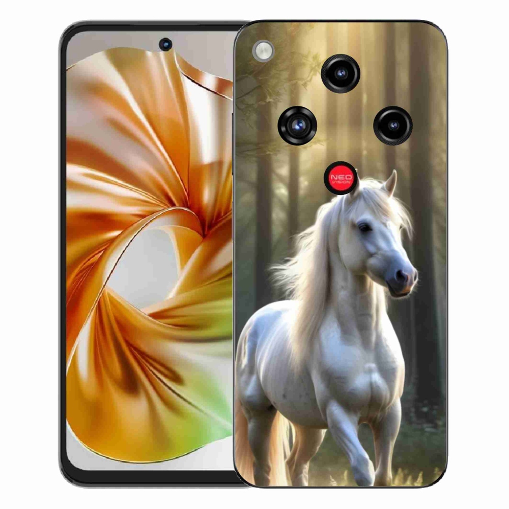 Gélový kryt mmCase na ZTE Nubia Focus 2 - biely kôň 3