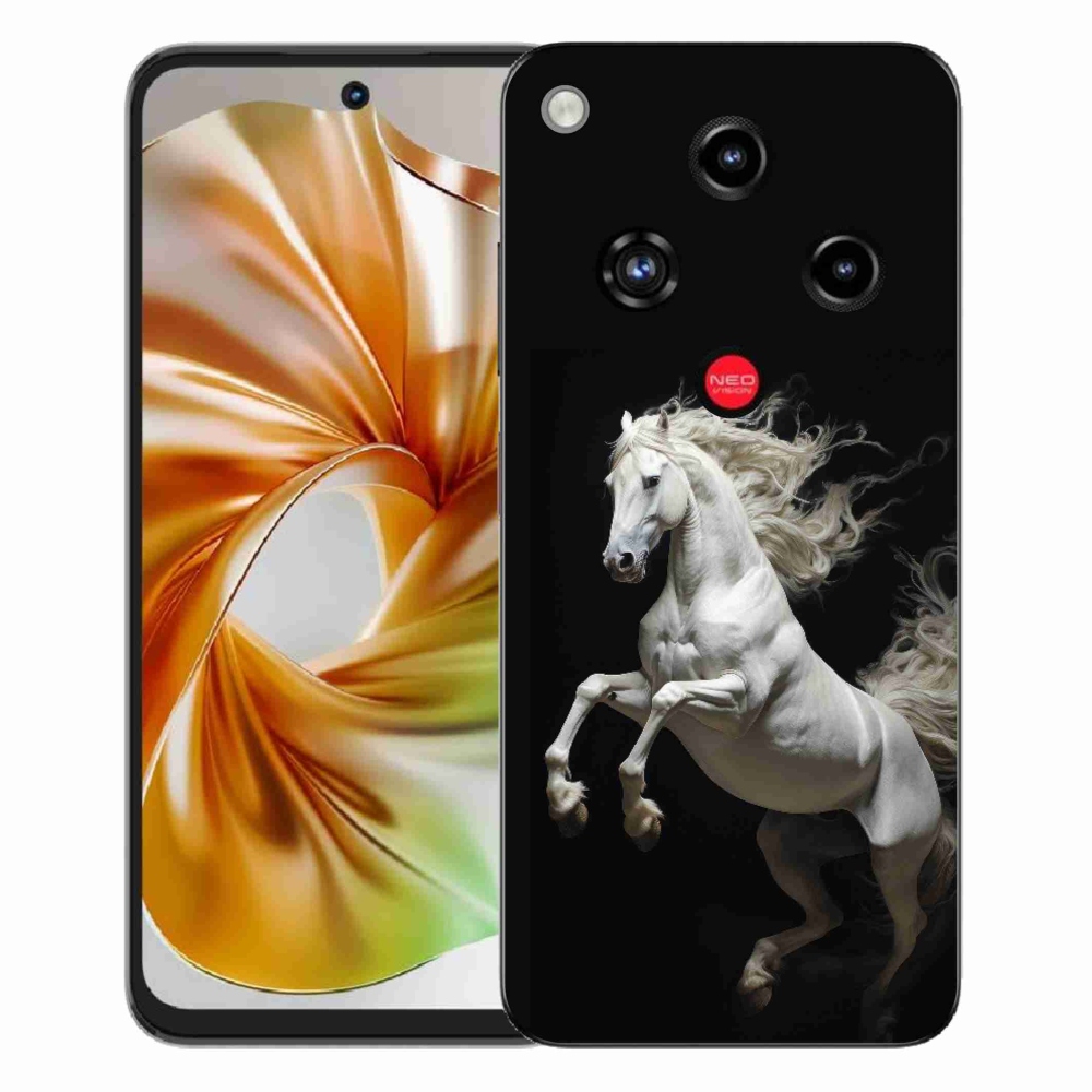 Gélový kryt mmCase na ZTE Nubia Focus 2 - biely kôň 4