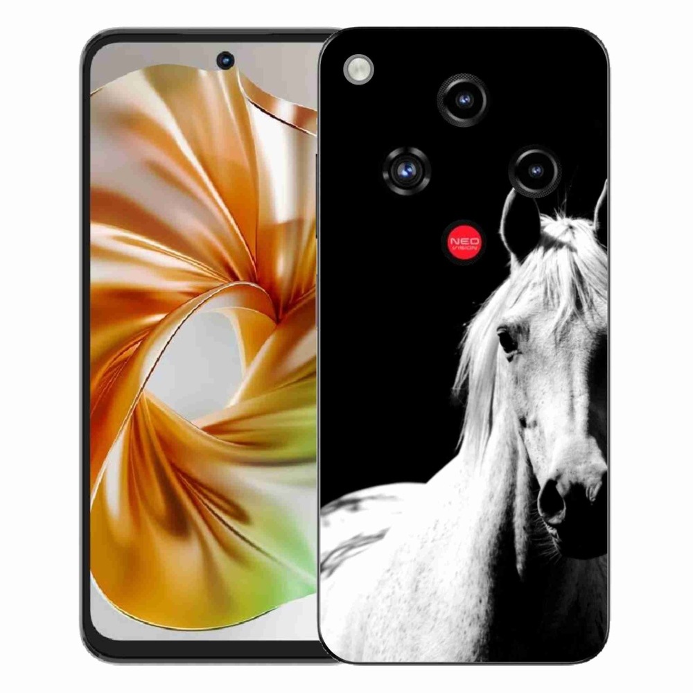 Gélový kryt mmCase na ZTE Nubia Focus 2 - biely kôň 5