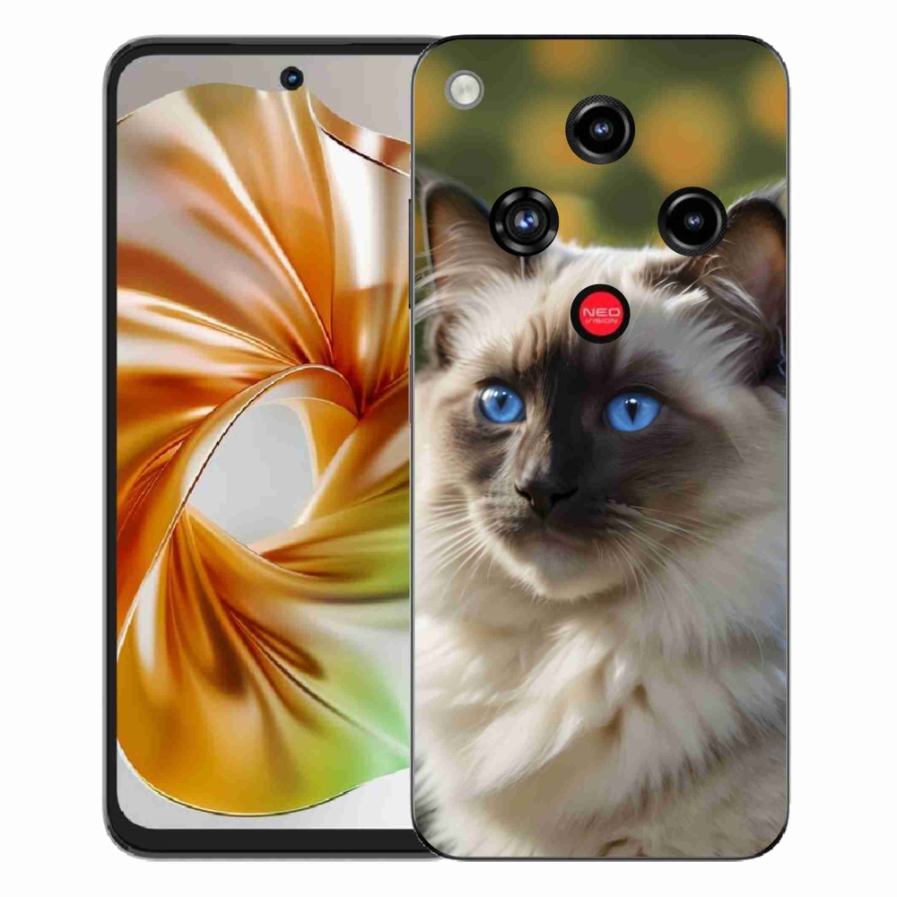 Gélový kryt mmCase na ZTE Nubia Focus 2 - biely ragdoll