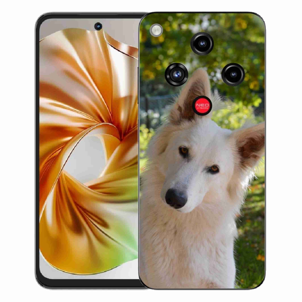 Gélový kryt mmCase na ZTE Nubia Focus 2 - biely švajčiarsky ovčiak 1