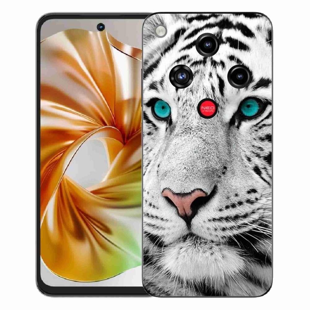 Gélový kryt mmCase na ZTE Nubia Focus 2 - biely tiger