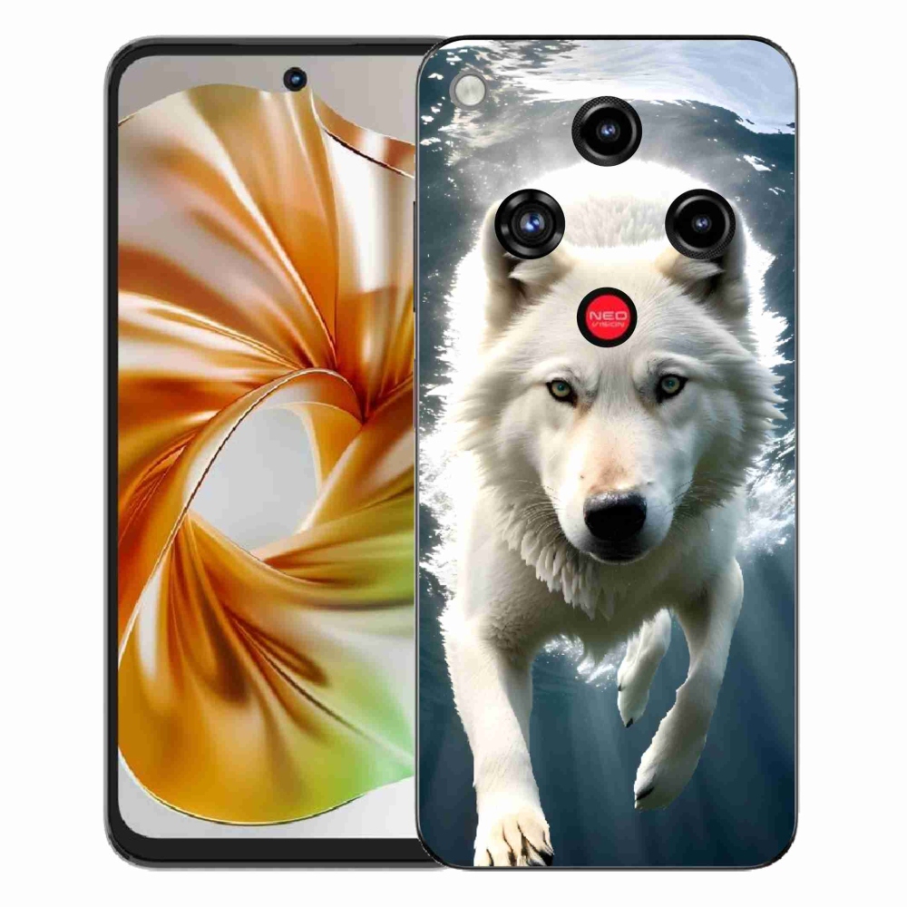 Gélový kryt mmCase na ZTE Nubia Focus 2 - biely vlk