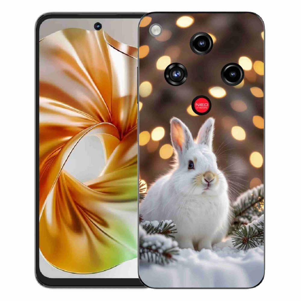 Gélový kryt mmCase na ZTE Nubia Focus 2 - biely zajac
