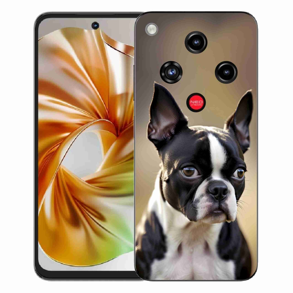 Gélový kryt mmCase na ZTE Nubia Focus 2 - bostonský teriér