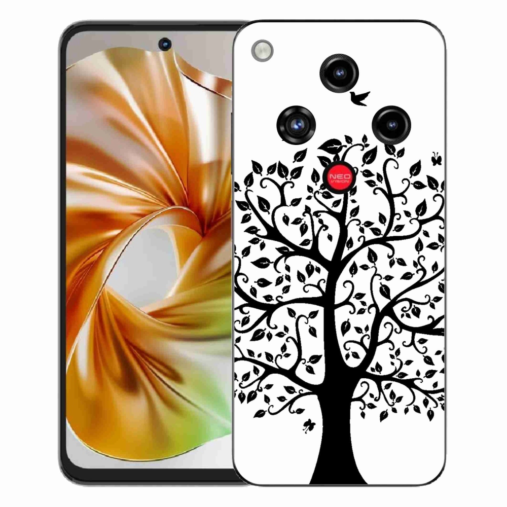 Gélový kryt mmCase na ZTE Nubia Focus 2 - čiernobiely strom
