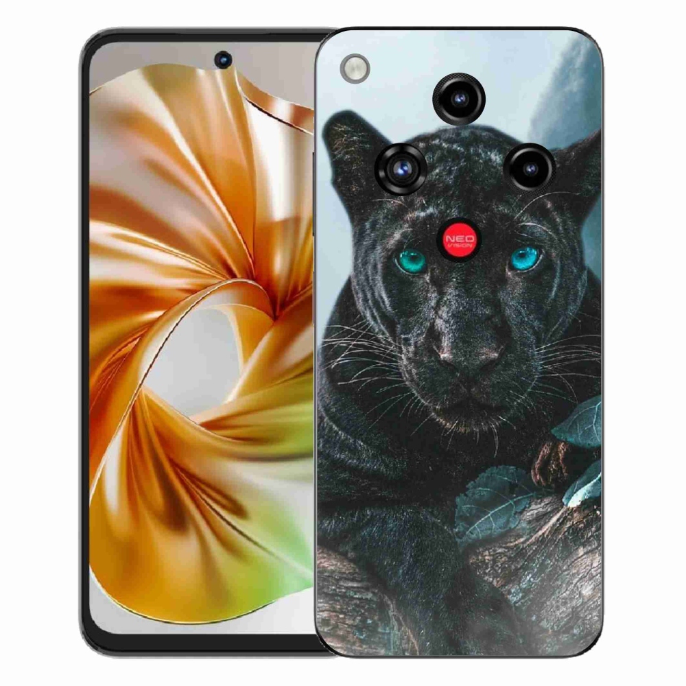 Gélový kryt mmCase na ZTE Nubia Focus 2 - čierny panter