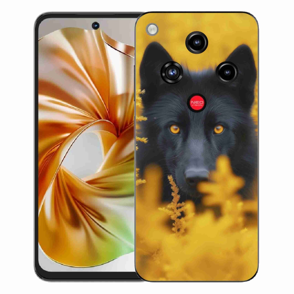Gélový kryt mmCase na ZTE Nubia Focus 2 - čierny vlk 2