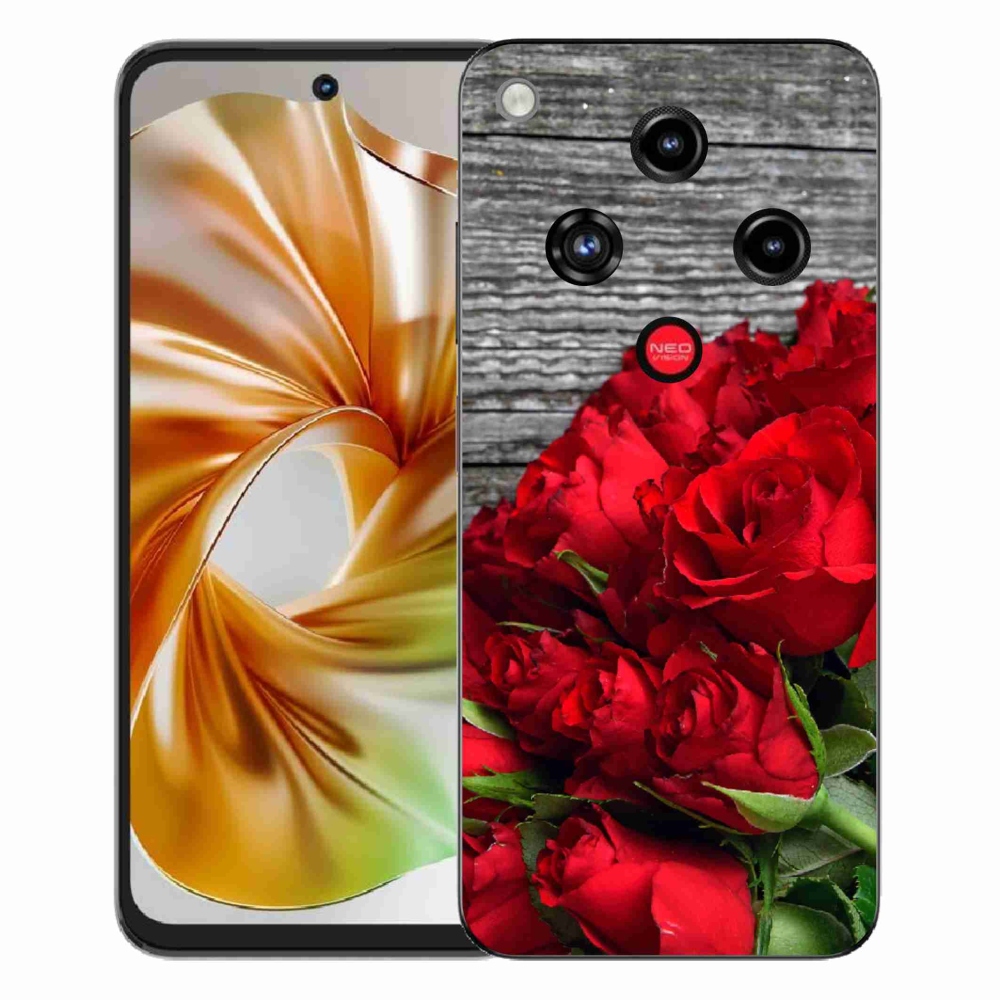 Gélový kryt mmCase na ZTE Nubia Focus 2 - červené ruže
