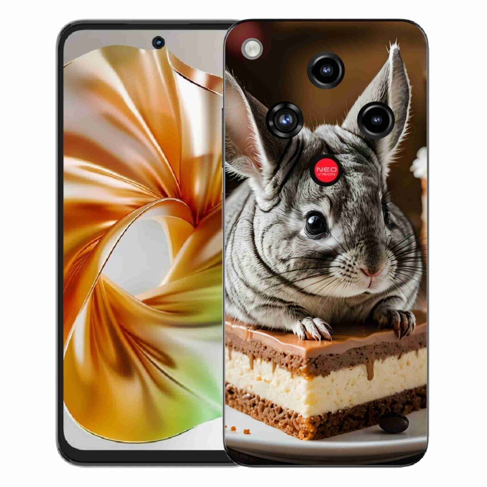 Gélový kryt mmCase na ZTE Nubia Focus 2 - činčila