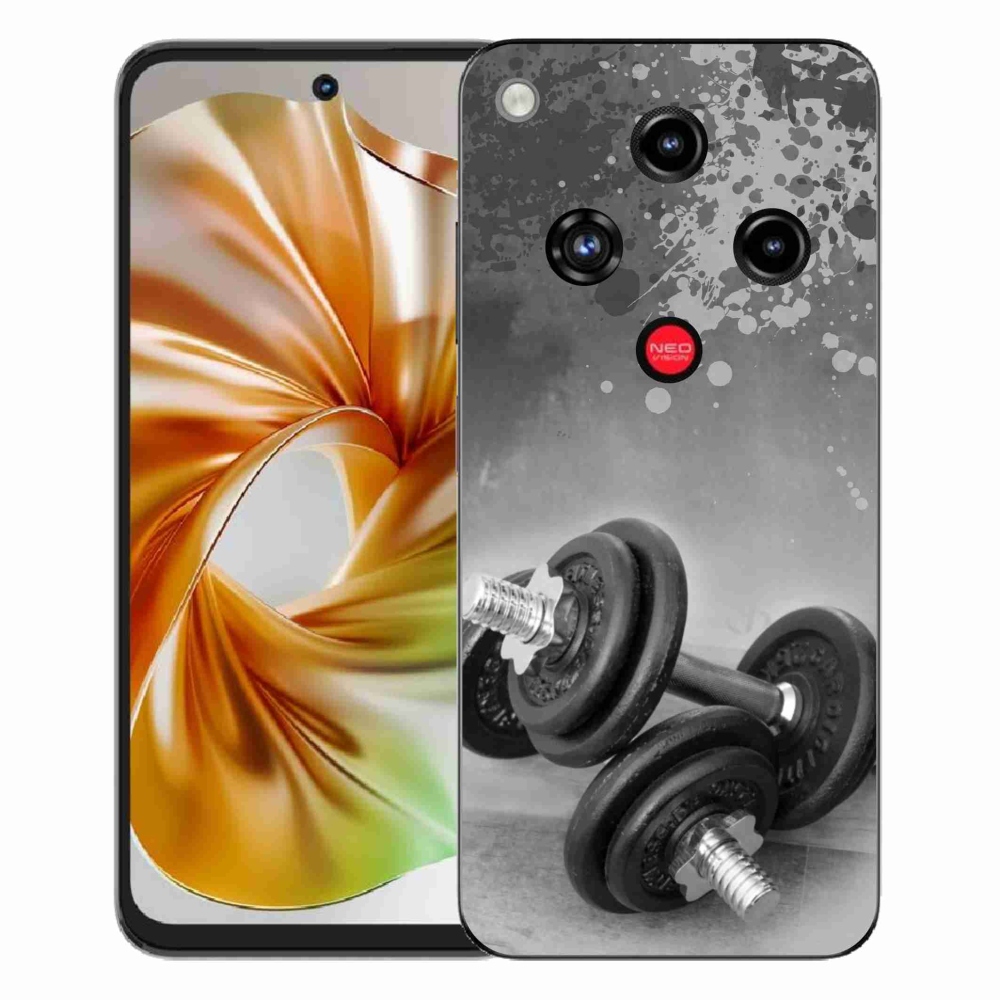 Gélový kryt mmCase na ZTE Nubia Focus 2 - činky 1