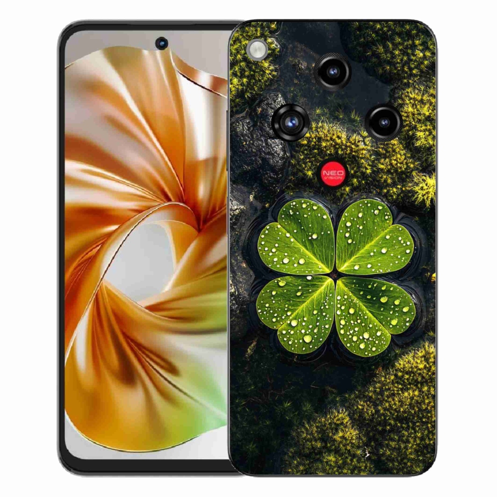 Gélový kryt mmCase na ZTE Nubia Focus 2 - štvorlístok