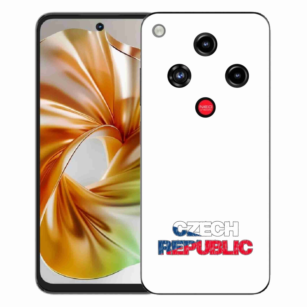 Gélový kryt mmCase na ZTE Nubia Focus 2 - Slovak Republic biele pozadie