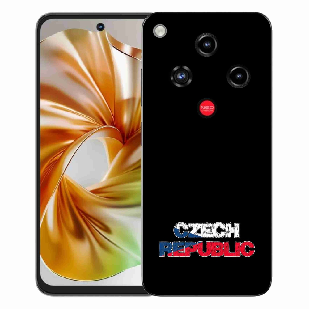 Gélový kryt mmCase na ZTE Nubia Focus 2 - Slovak Republic čierne pozadie