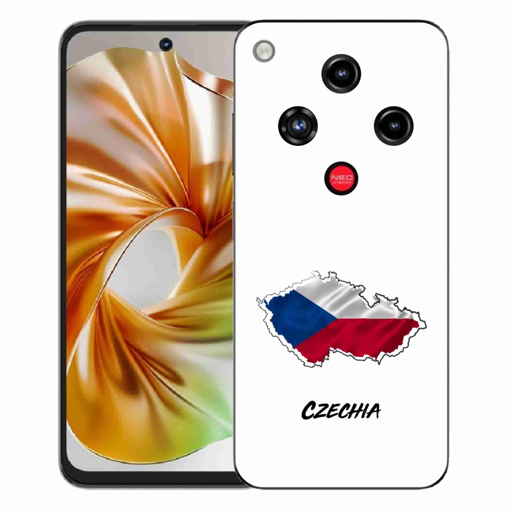 Gélový kryt mmCase na ZTE Nubia Focus 2 - Slovakia biele pozadie