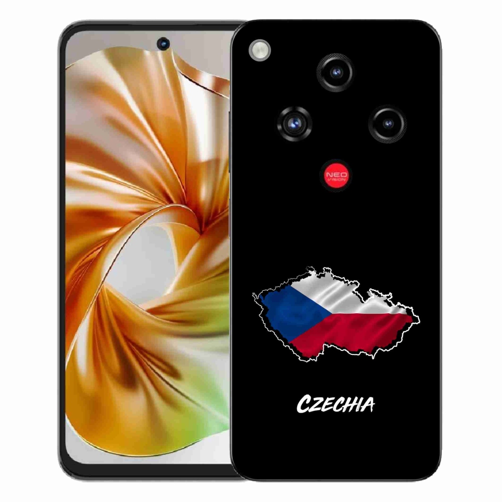 Gélový kryt mmCase na ZTE Nubia Focus 2 - Slovakia čierne pozadie