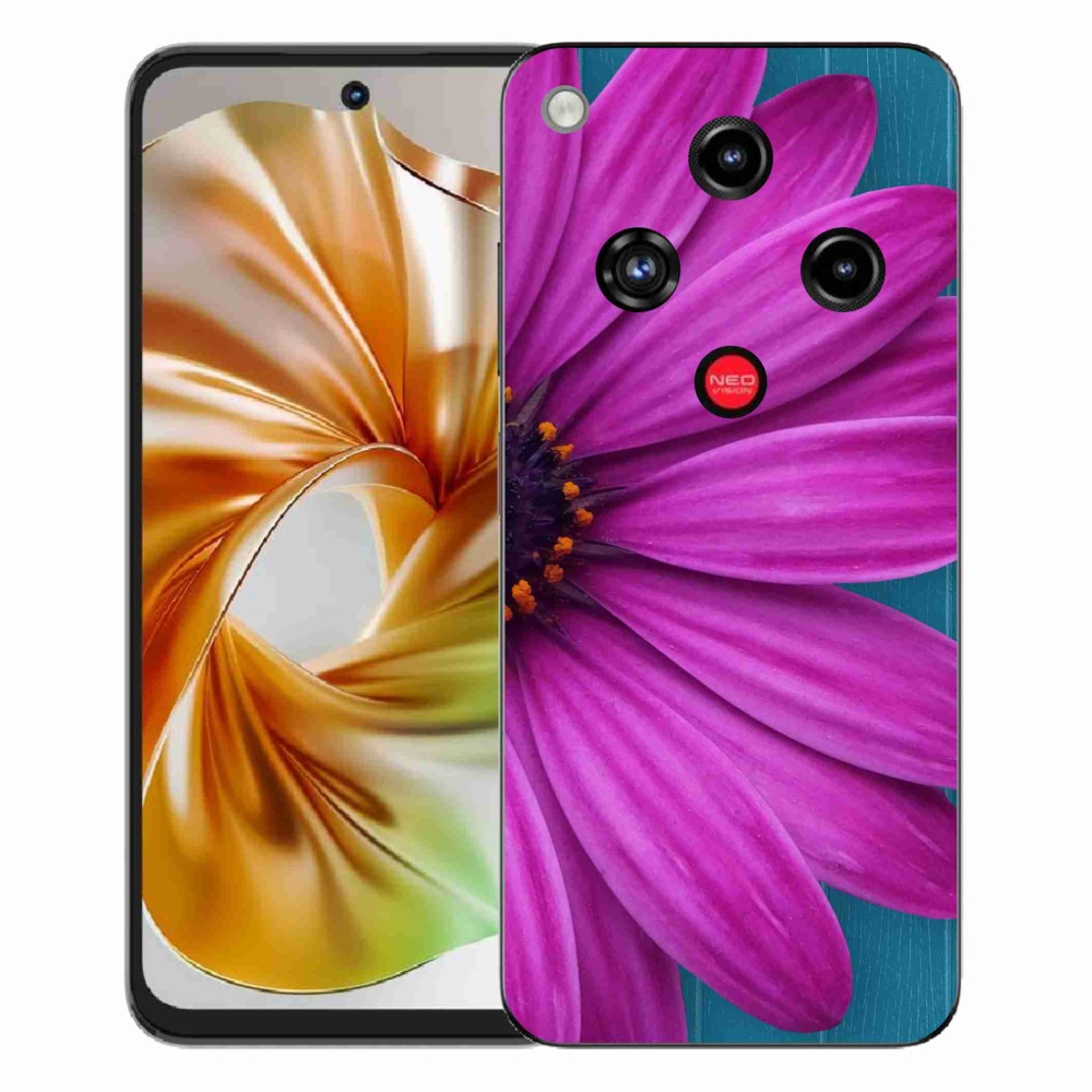 Gélový kryt mmCase na ZTE Nubia Focus 2 - fialová margaréta