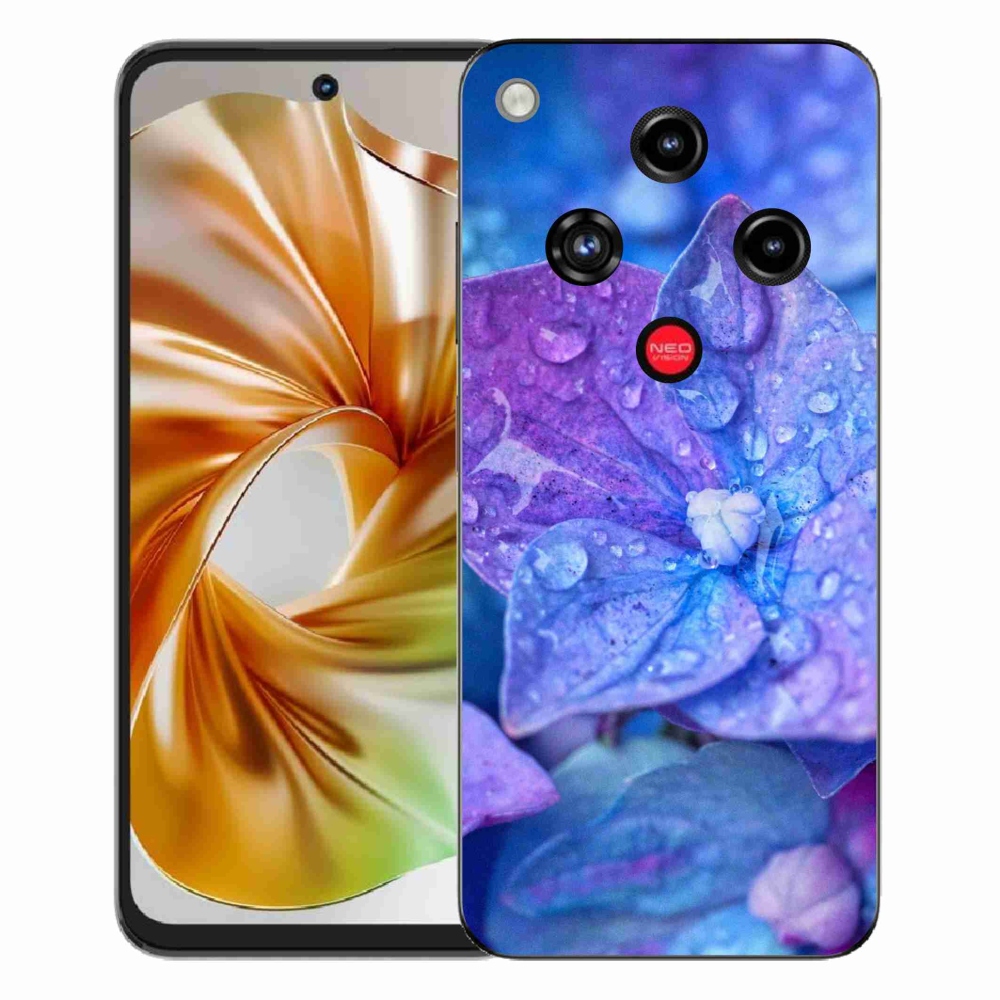 Gélový kryt mmCase na ZTE Nubia Focus 2 - fialový kvet