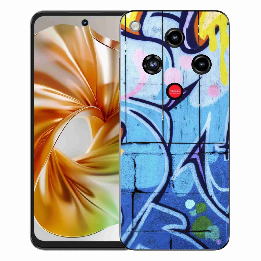 Gélový kryt mmCase na ZTE Nubia Focus 2 - graffiti