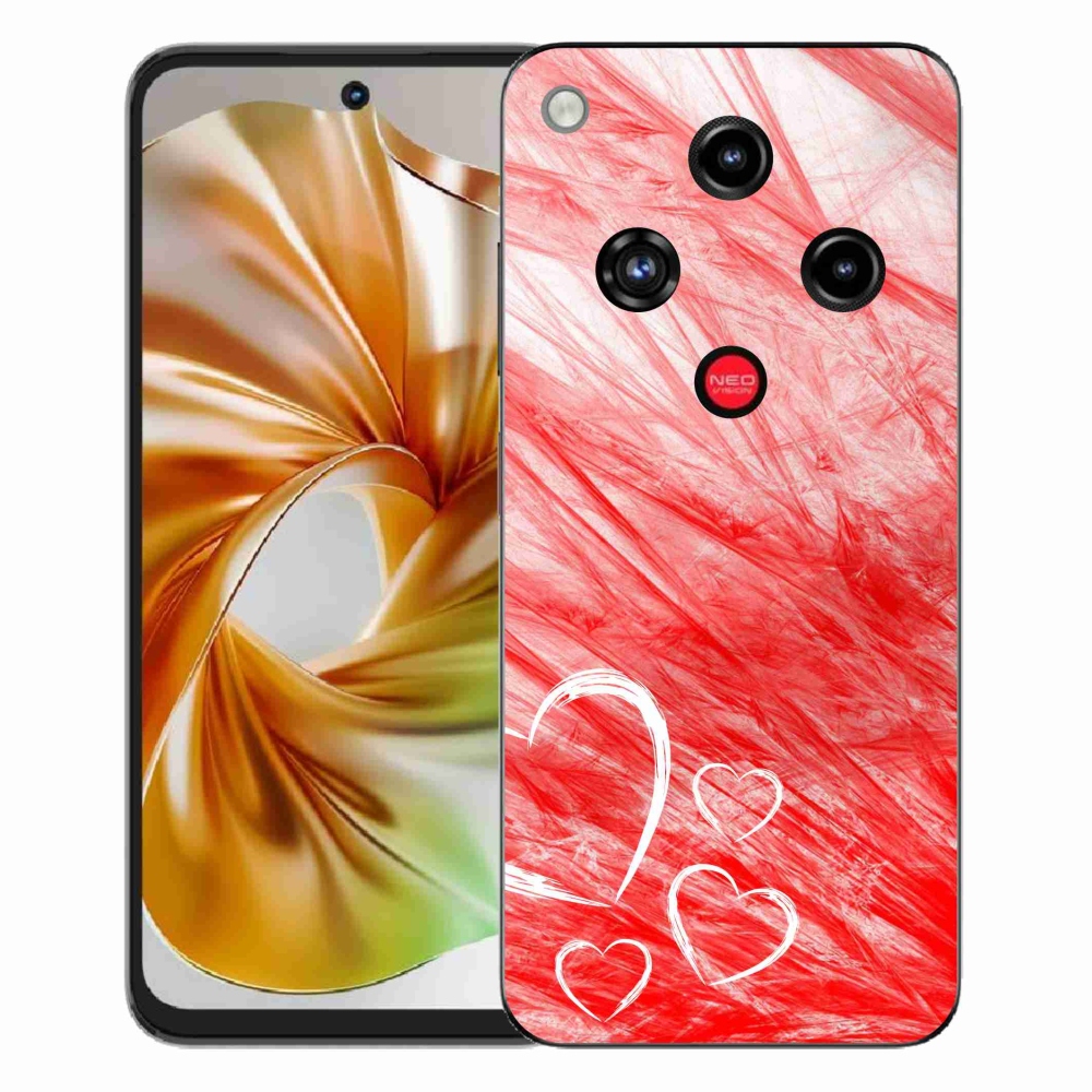 Gélový kryt mmCase na ZTE Nubia Focus 2 - heart