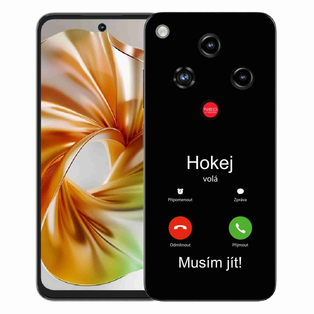 Gélový kryt mmCase na ZTE Nubia Focus 2 - hokej volá čierne pozadie