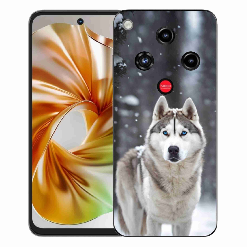Gélový kryt mmCase na ZTE Nubia Focus 2 - husky 2