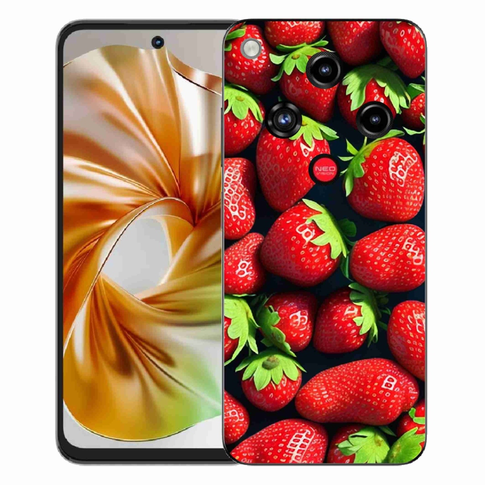 Gélový kryt mmCase na ZTE Nubia Focus 2 - jahody