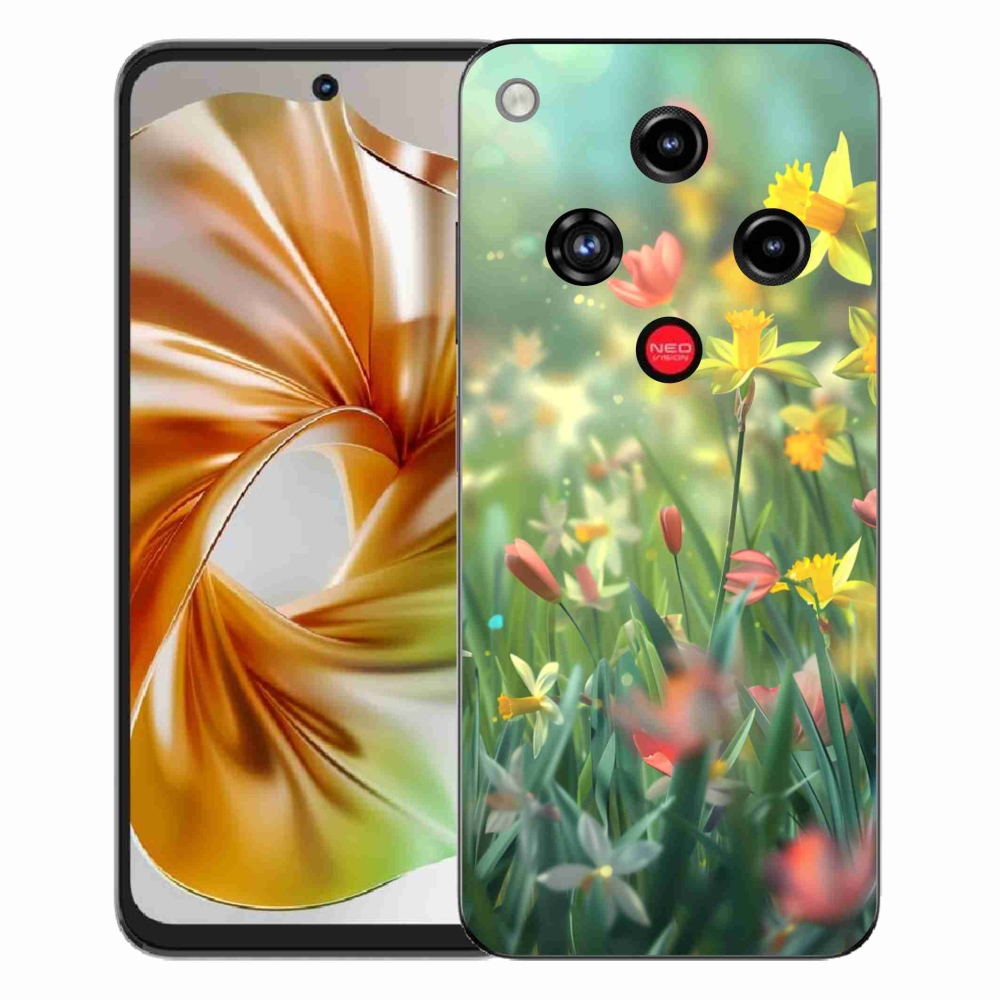 Gélový kryt mmCase na ZTE Nubia Focus 2 - jarné kvety