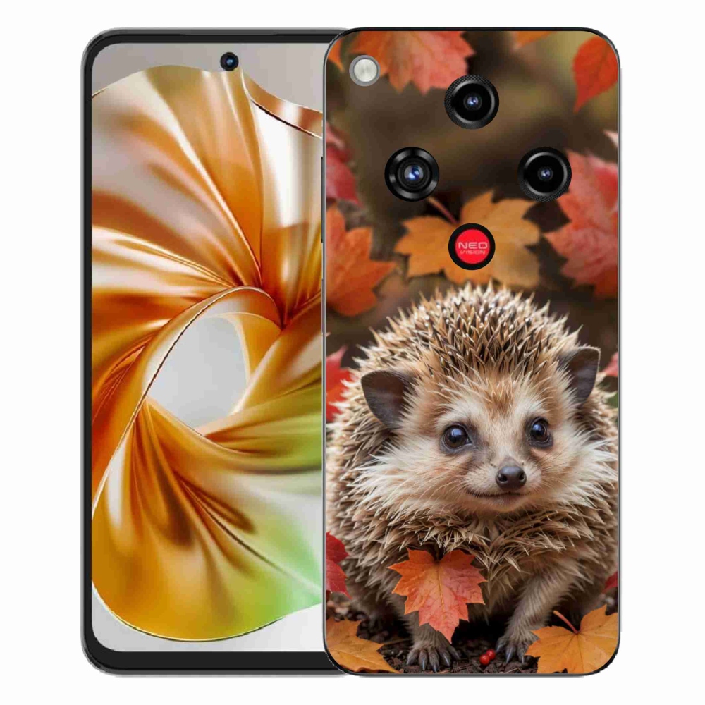 Gélový kryt mmCase na ZTE Nubia Focus 2 - ježko v lístia