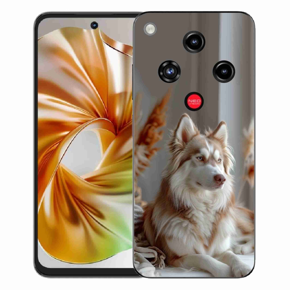 Gélový kryt mmCase na ZTE Nubia Focus 2 - pokojný sibírsky husky