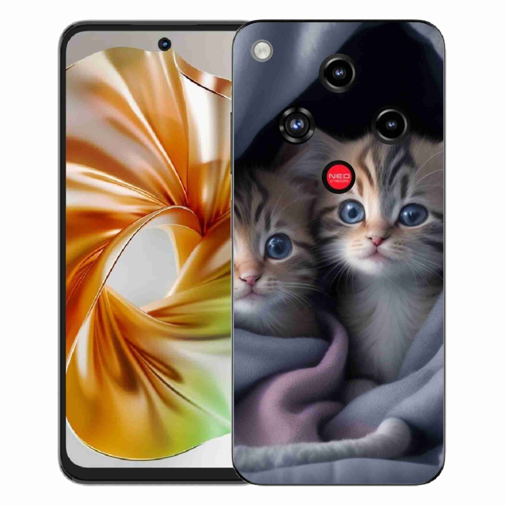 Gélový kryt mmCase na ZTE Nubia Focus 2 - mačacie duo 2