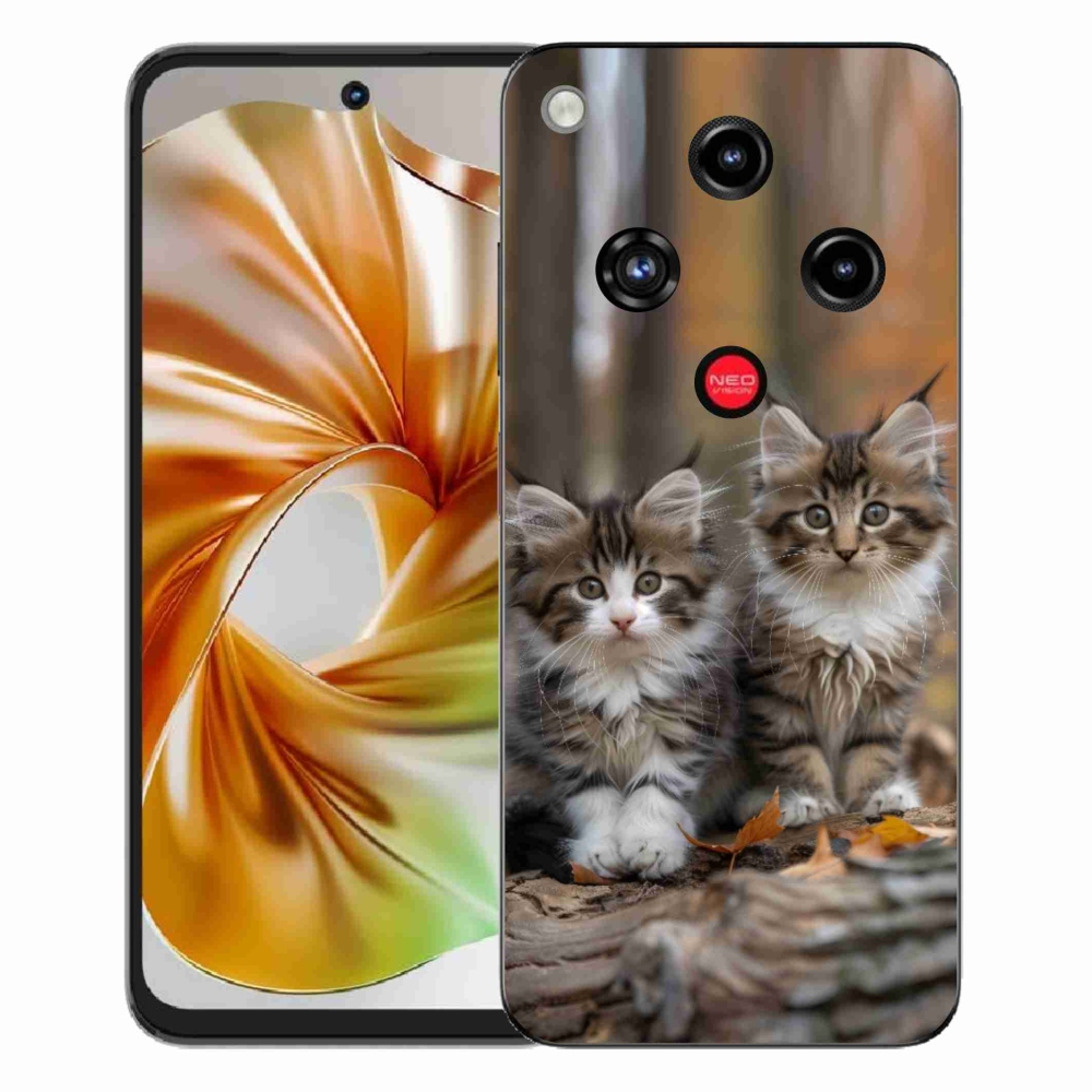 Gélový kryt mmCase na ZTE Nubia Focus 2 - mačacie duo 3