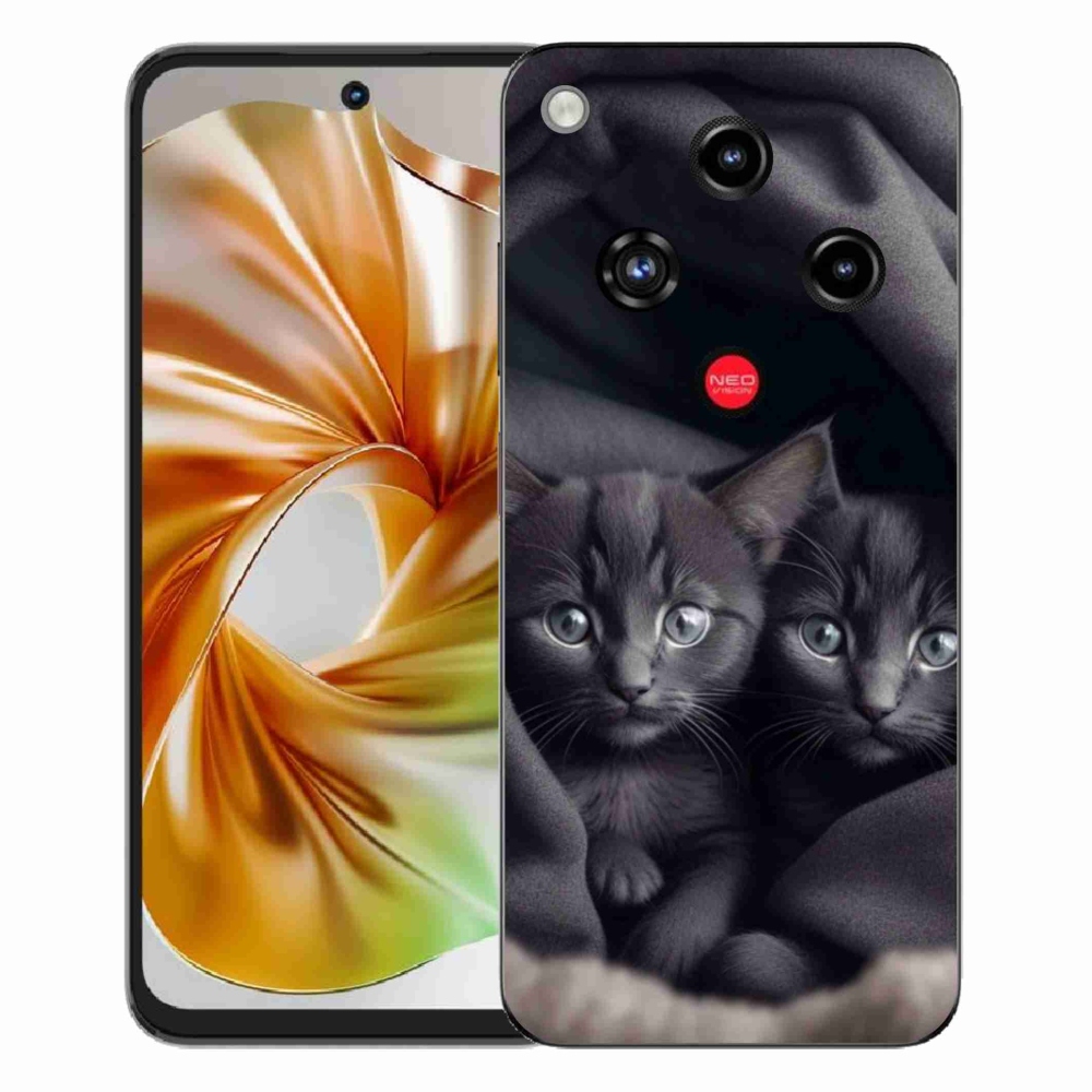 Gélový kryt mmCase na ZTE Nubia Focus 2 - mačacie duo