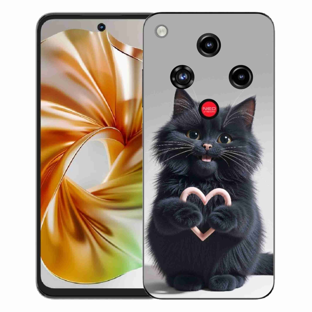 Gélový kryt mmCase na ZTE Nubia Focus 2 - mačacia láska 3