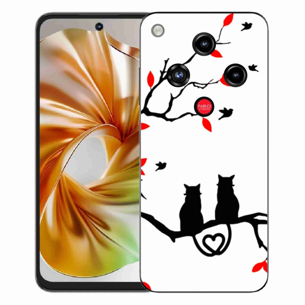 Gélový kryt mmCase na ZTE Nubia Focus 2 - mačacia láska