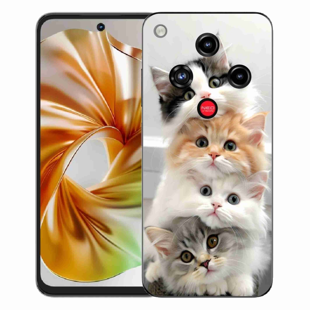 Gélový kryt mmCase na ZTE Nubia Focus 2 - mačacia partia